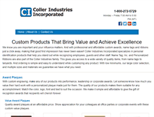 Tablet Screenshot of collerindustries.com